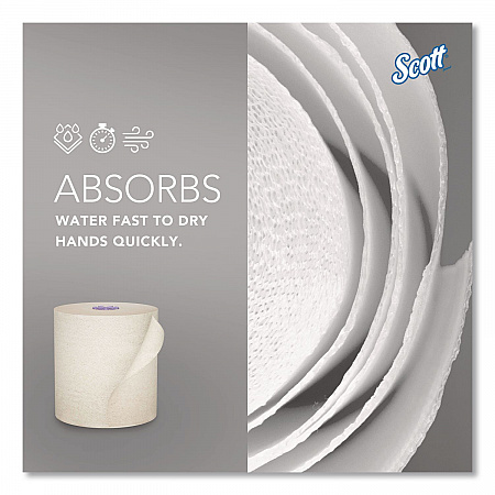 100% Recycled Hard Roll Paper Towels, 1-Ply, 8