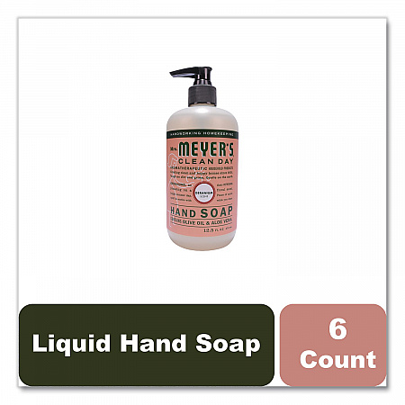 Clean Day Liquid Hand Soap, Geranium Scent, 12.5 oz, 6/Carton (391525)