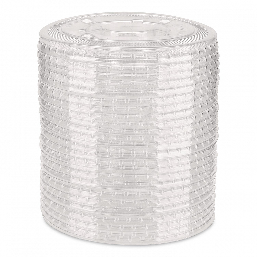PET Lids, Fits 42 oz Stadium Cup, Clear, 600/Carton (CKCL117)