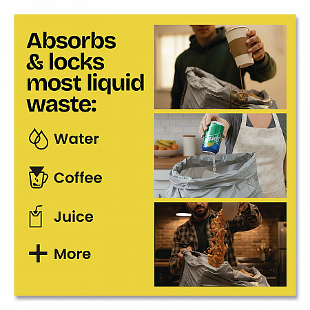 ForceFlex MaxStrength Tall Kitchen Drawstring Trash Bags, 13 gal, Lemon Sunshine Scent, 23.47 x 25.38, Gray, 90/Carton (22641CT)