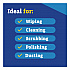 Handi Wipes, 1-Ply, 11.25 x 16.88, Unscented, Blue, 72 Wipes/Bag, 8 Bags/Carton (60942CT)