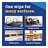 Handi Wipes, 1-Ply, 11.25 x 16.88, Unscented, Blue, 72 Wipes/Bag, 8 Bags/Carton (60942CT)