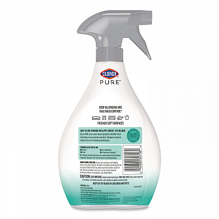 PURE Allergen Neutralizer Fabric and Carpet Spray, Clean Breeze Scent, 26 oz Spray Bottle, 6/Carton (60718CT)
