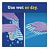 Handi Wipes, 1-Ply, 11.25 x 16.88, Unscented, Blue, 72 Wipes/Bag, 8 Bags/Carton (60942CT)