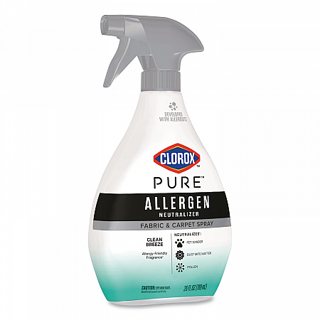 PURE Allergen Neutralizer Fabric and Carpet Spray, Clean Breeze Scent, 26 oz Spray Bottle, 6/Carton (60718CT)