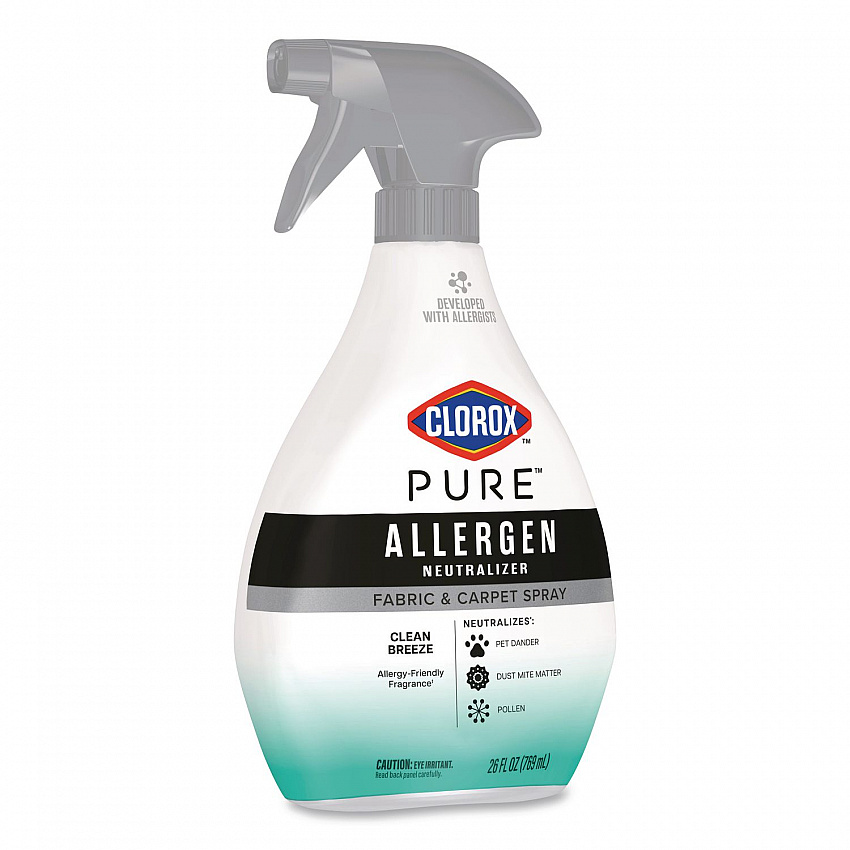 PURE Allergen Neutralizer Fabric and Carpet Spray, Clean Breeze Scent, 26 oz Spray Bottle, 6/Carton (60718CT)