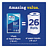 Handi Wipes, 1-Ply, 11.25 x 16.88, Unscented, Blue, 72 Wipes/Bag, 8 Bags/Carton (60942CT)