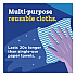 Handi Wipes, 1-Ply, 11.25 x 16.88, Unscented, Blue, 72 Wipes/Bag, 8 Bags/Carton (60942CT)