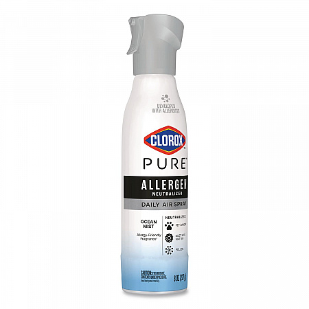 PURE Allergen Neutralizer Daily Air Spray, Ocean Mist, 8 oz Aerosol Spray, 6/Carton (60753CT)