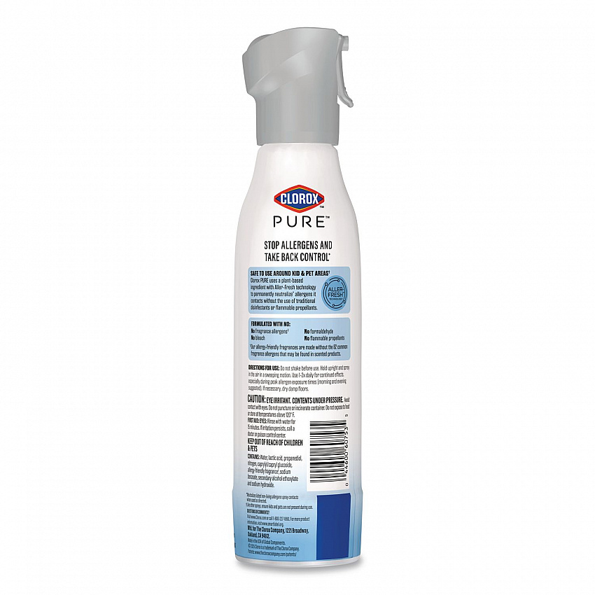PURE Allergen Neutralizer Daily Air Spray, Ocean Mist, 8 oz Aerosol Spray, 6/Carton (60753CT)