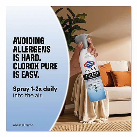 PURE Allergen Neutralizer Daily Air Spray, Ocean Mist, 8 oz Aerosol Spray, 6/Carton (60753CT)