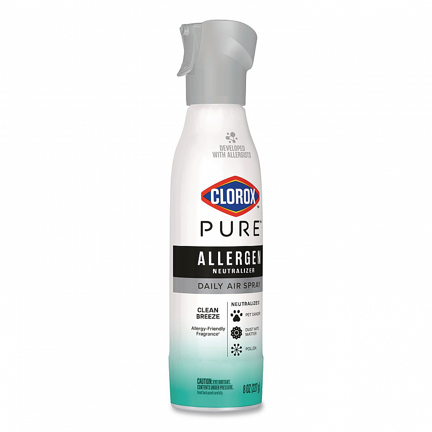 PURE Allergen Neutralizer Daily Air Spray, Clean Breeze, 8 oz Aerosol Spray, 6/Carton (60752CT)