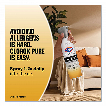 PURE Allergen Neutralizer Daily Air Spray, Citrus, 8 oz Aerosol Spray, 6/Carton (60754CT)