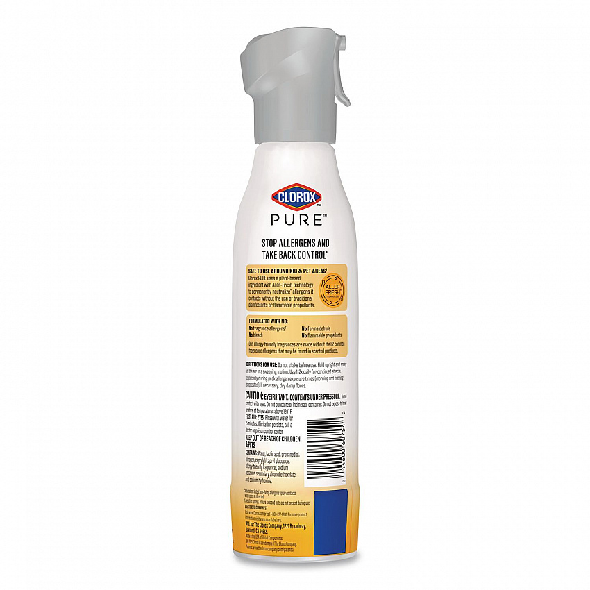 PURE Allergen Neutralizer Daily Air Spray, Citrus, 8 oz Aerosol Spray, 6/Carton (60754CT)