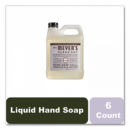 Clean Day Liquid Hand Soap Refill, Lavender Scent, 33 oz, 6/Carton (390056)