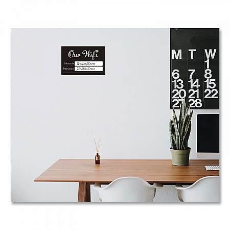 Wi-Fi Password Indoor Sign, 6 x 4, Black/White (098646)