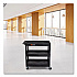 Tuffy XL Three-Shelf Utility Cart with Tub Shelves, Plastic, 300 lb Capacity, 35