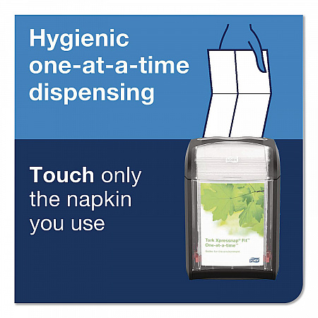 Xpressnap Fit Interfold Dispenser Napkins, 2-Ply, 6.5 x 8.4, White, 720/Pack, 6 Packs/Carton (800700)