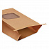 Stand-Up Window Bakery Bag, 4.75 x 2.5 x 9.5, Natural, 500/Carton (300249)