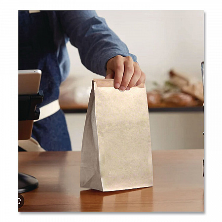 EcoCraft Coffee Bag, 3.38 x 2.5 x 7.75, Kraft, 1,000/Carton (300950)
