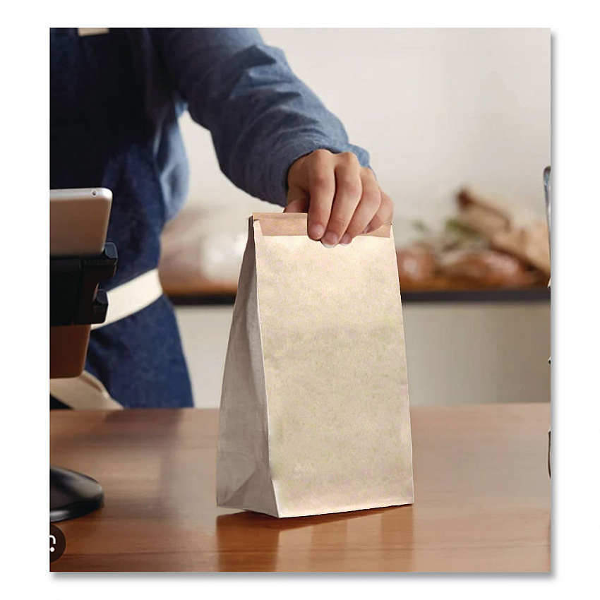 EcoCraft Coffee Bag, 3.38 x 2.5 x 7.75, Kraft, 1,000/Carton (300950)
