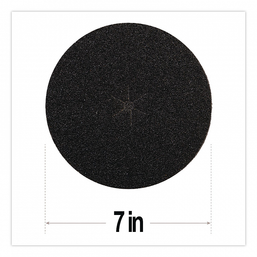 Resinite Floor Surfacing Disc, 7" Diameter, Black, 300/Carton (20984)