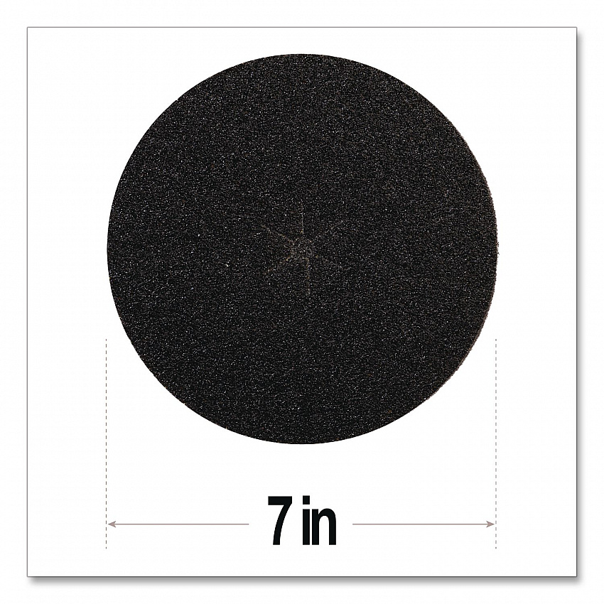 Floor Surfacing Hookit Discs, 7" Diameter, 60 Grit, Purple, 200/Carton (7RQC60)