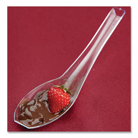 Petites Mini Utensils, Spoon, Plastic, Clear, 200/Carton (APTASIA2CL)