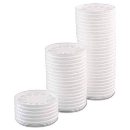 Dart Vented Foam Lids, Fits 6 oz to 32 oz Cups, White, 50 Pack, 10 Packs/Carton (20RL)