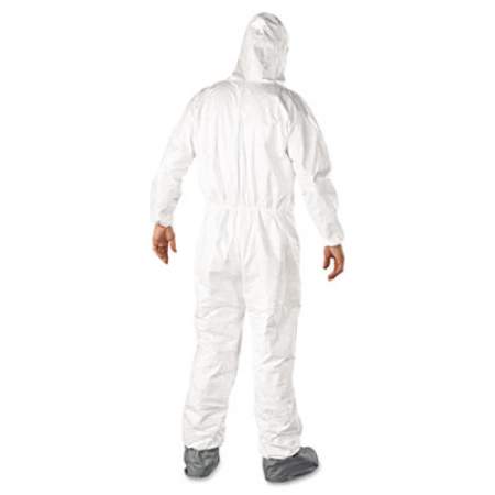 DuPont Tyvek Elastic-Cuff Hooded Coveralls w/Boots, White, Large, 25/Carton (TY122SL)