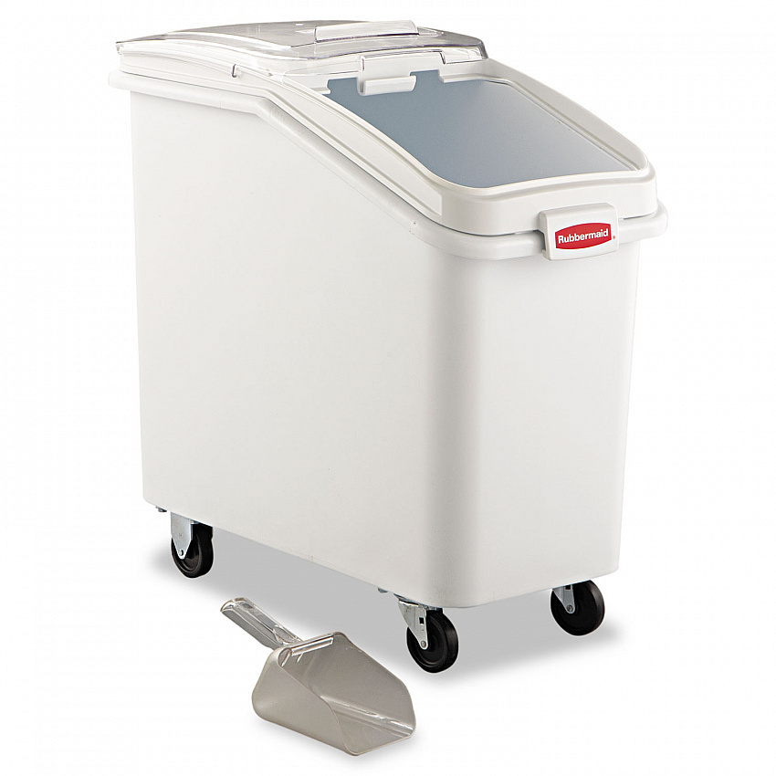 ProSave Mobile Ingredient Bin, 26.18 gal, 15.5 x 29.5 x 28, White, Plastic (360288WHI)