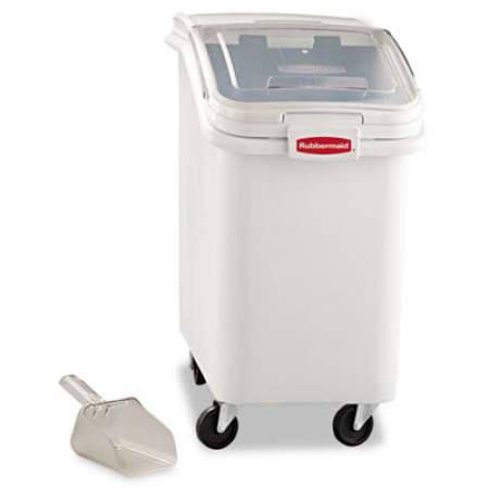 Rubbermaid Commercial ProSave Mobile Ingredient Bin, 26.18 gal, 15.5 x 29.5 x 28, White (360288WHI)