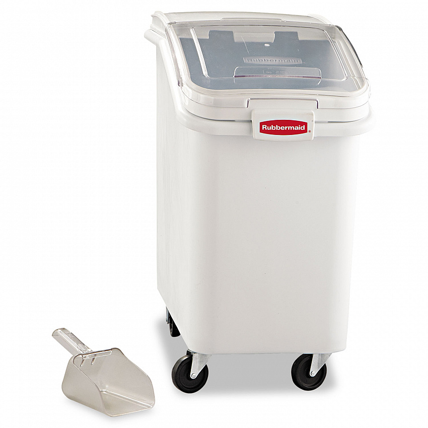 ProSave Mobile Ingredient Bin, 26.18 gal, 15.5 x 29.5 x 28, White, Plastic (360288WHI)
