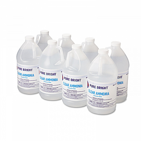 Clear Ammonia, 64 oz Bottle, 8/Carton (19703575033)