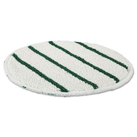 Rubbermaid Commercial Low Profile Scrub-Strip Carpet Bonnet, 19" Diameter, White/Green (P269EA)