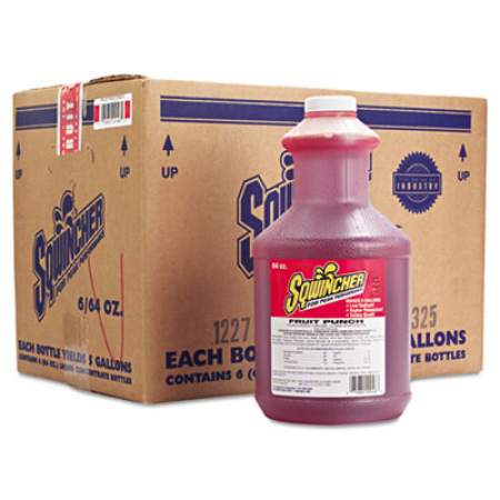 Sqwincher Liquid Concentrate Electrolyte Drink, Fruit Punch, 64oz Bottles, 6/carton (030325-FP)