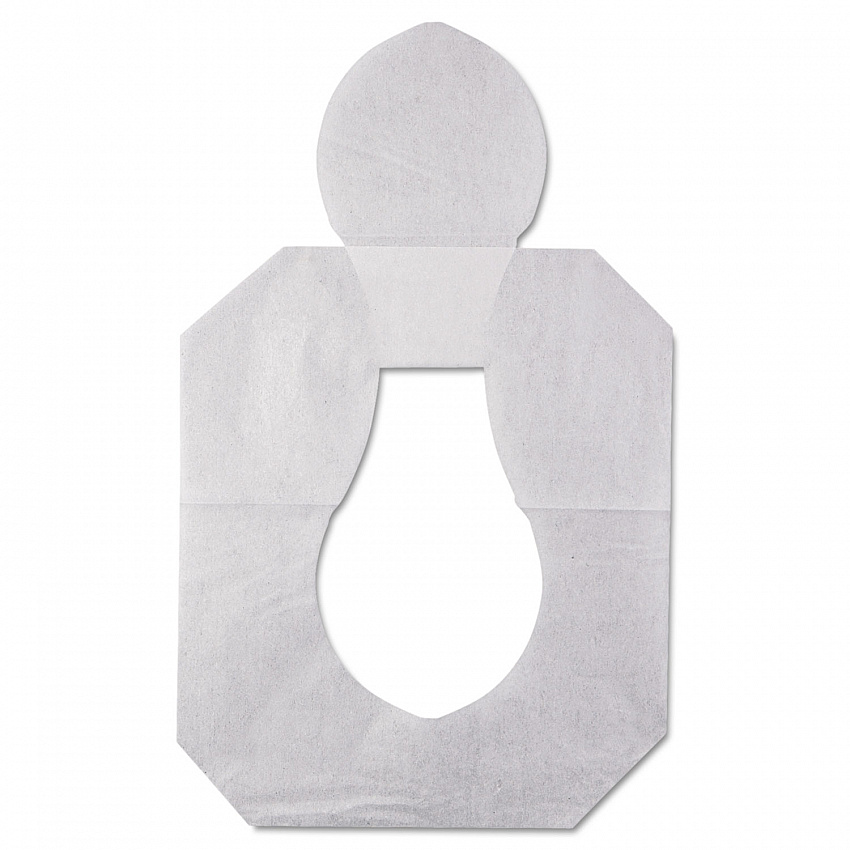 Health Gards Toilet Seat Covers, Half-Fold, 14.25 x 16.5, White, 250/Pack, 10 Boxes/Carton (HG2500)