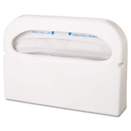 HOSPECO Health Gards Toilet Seat Cover Dispenser, Half-Fold, 16 x 3.25 x 11.5, White, 2/Box (HG12)