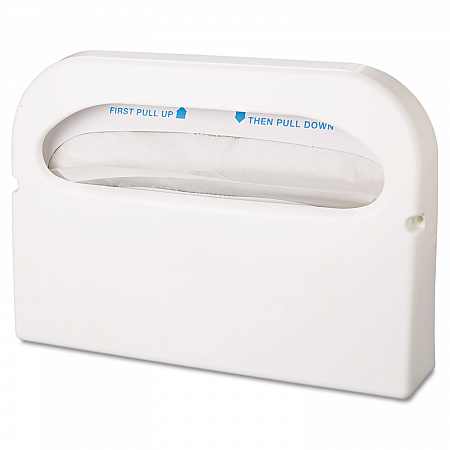 Health Gards Toilet Seat Cover Dispenser, Half-Fold, 16 x 3.25 x 11.5, White, 2/Box (HG12)