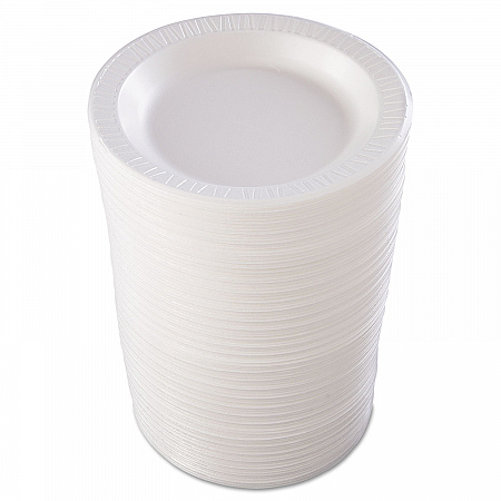 Quiet Classic Laminated Foam Dinnerware, Plate, 10.25
