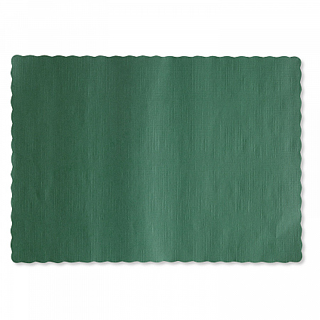 Placemats, Smooth Surface, Scalloped Edges, 13.5