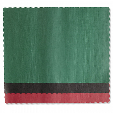 Placemats, Smooth Surface, Scalloped Edges, 13.5
