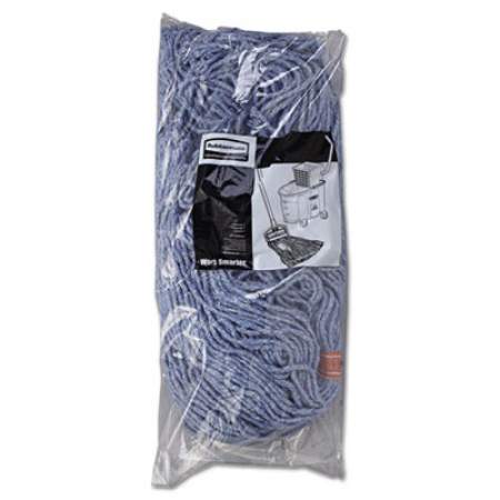 Rubbermaid Commercial Cotton/Synthetic Cut-End Blend Mop Head, 24 oz, 1" Band, Blue, 12/Carton (F51812BLU)