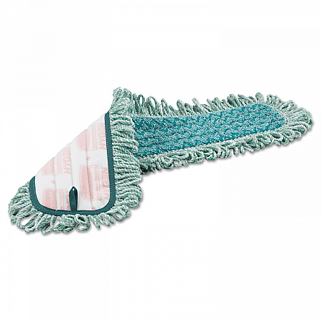 HYGEN Microfiber Fringed Dust Mop Pad, 24w x 9d, Green (Q42600GR00)
