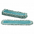 HYGEN Microfiber Fringed Dust Mop Pad, 24w x 9d, Green (Q42600GR00)