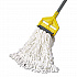 Clean Room Maintenance Mop Head, Rayon, Loop-End, Medium, White, 12/Carton (T300)