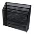 Universal Deluxe Mesh Three-Tier Organizer, 3 Sections, Letter Size Files, 12.63" x 3.63" x 11.5", Black (20007)