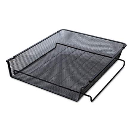 Universal Deluxe Mesh Stackable Front Load Tray, 1 Section, Letter Size Files, 11.25" x 13" x 2.75", Black (20004)