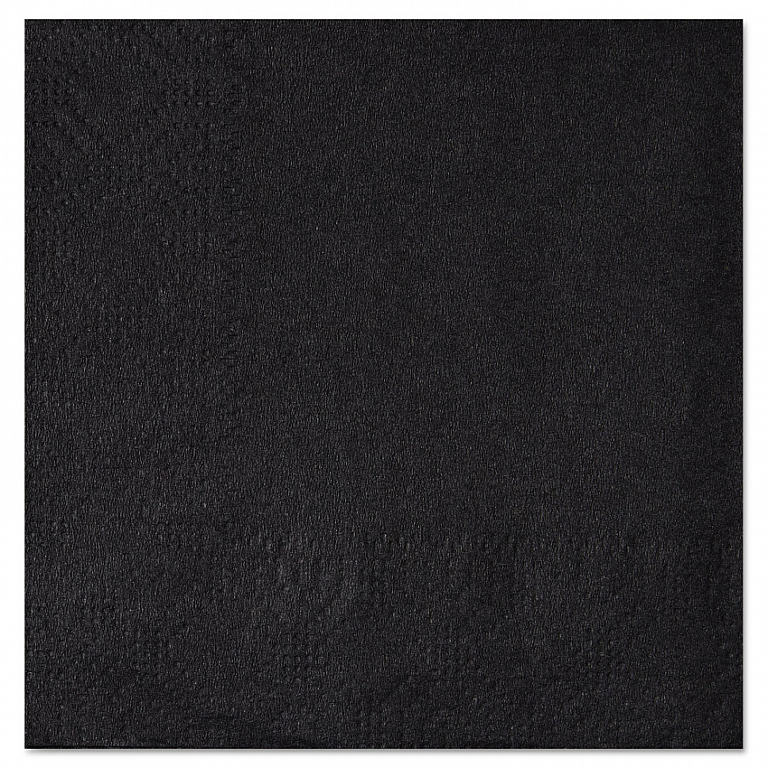 Embossed Beverage Napkins, 2-Ply, 9.5 x 9.5, Black, 1,000/Carton (180313)