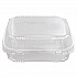 ClearView SmartLock Hinged Lid Container, 49 oz, 8.2 x 8.3 x 2.9, Clear, Plastic, 200/Carton (YCI81120)